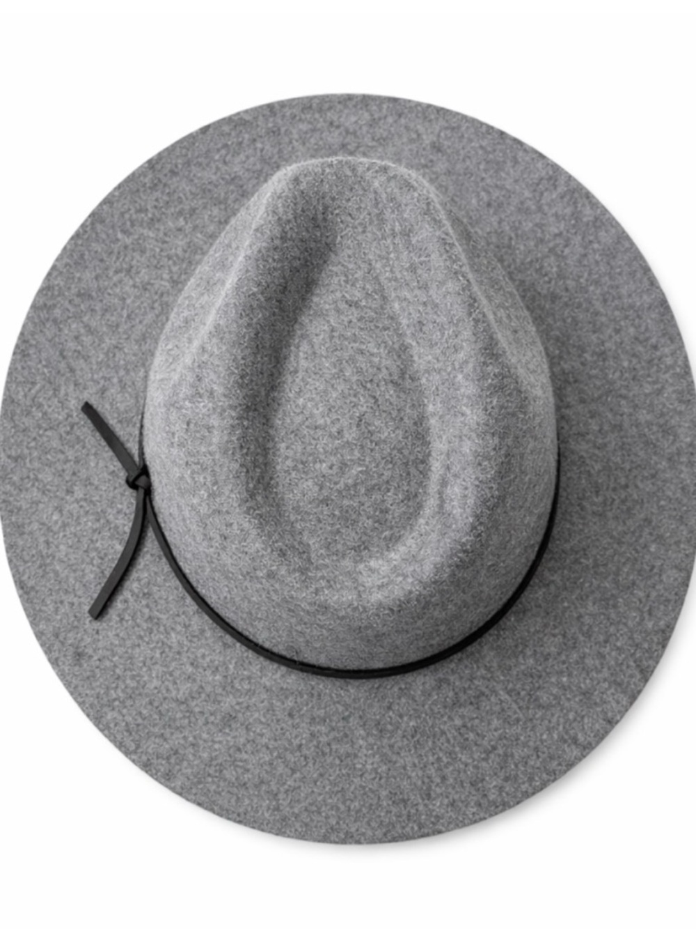 Brixton Gray Wool Fedora Hat Size Small 56cm Wide Brim Rancher Style